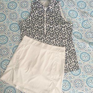Golf Outfit Lot Jofit Top Size M and J. Lindeberg Skort Size S